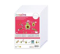 INNSPIRO Lot de 6 feuilles en plastique blanc A4 0,3 mm.