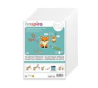 INNSPIRO Lot de 6 feuilles en plastique transparent A4 0,3 mm.