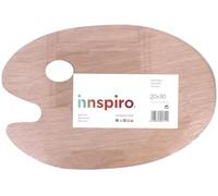 INNSPIRO Palette Ovale en Bois 25 x 30 cm.