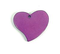 INNSPIRO Pendentif en bois cœur ciré violet 25 x 25 mm. 50 u.