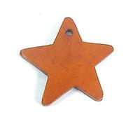 INNSPIRO Pendentif en bois étoile ciré marron 30 x 30 mm. 50 u.