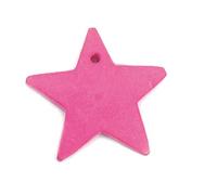 INNSPIRO Pendentif en bois étoile ciré rose 30 x 30 mm. 50 u.