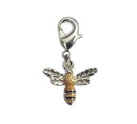 INNSPIRO Pendentif métallique NICE CHARMS abeille jaune et noir avec mousqueton 15x13mm. 25u., 13x19mm., Métal, Pas de gemme
