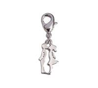 INNSPIRO Pendentif métallique NICE CHARMS couple embrassant avec mousqueton 9x18mm. 25u., 17x20mm., Métal, Pas de gemme