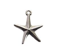 INNSPIRO Pendentif métallique NICE CHARMS étoile 5 pointes 16 x 20 mm. 25u., 20x11mm., Métal, Pas de gemme