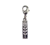 INNSPIRO Pendentif métallique NICE CHARMS fleur avec tige avec mousqueton 4 x 20 mm. 25u., 11x27mm, Métal, Pas de gemme