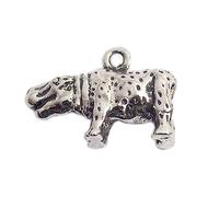INNSPIRO Pendentif métallique NICE CHARMS hippopotame 21 x 14 mm. 25u., 10x11mm., Métal, Pas de gemme