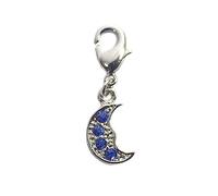 INNSPIRO Pendentif métallique NICE CHARMS Luna avec 4 similitudes avec mousqueton 8x17mm. 25u., 13mm., Métal, Pas de gemme