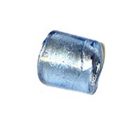 INNSPIRO Perle en verre cylindre transparent bleu ciel 1,0 x 1,3 cm. 500 g. 177u. Env.