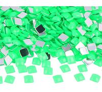 INNSPIRO Pierres décoratives acryliques carrées vert fluo 8 x 8 mm. 2000 u.Env.