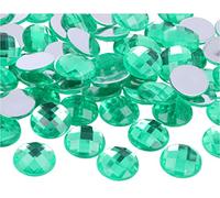 INNSPIRO Pierres décoratives acryliques cercle vert 18 mm 200 u.env.