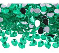 INNSPIRO Pierres décoratives acryliques goutte vert 10 x 14 mm. 1000 u.Env.