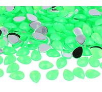 INNSPIRO Pierres décoratives acryliques goutte vert fluo 10 x 14 mm. 1000 u.Env.