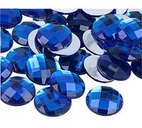 INNSPIRO Pierres décoratives en acrylique cercle bleu 25 mm. 100 unités environ.