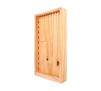 INNSPIRO Présentoir en bois de pin pour colliers 330 x 180 x 40 mm. Avec régates 10 x 5 mm.