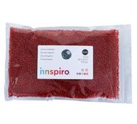 INNSPIRO Rocaille en verre rond argenté bordeaux 2,3 mm 500 g Sac pour création de bracelets et colliers Idéal pour l'artisanat et la fabrication de bijoux pour enfants Perles graines.