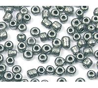 INNSPIRO Rocaille en verre rond brillant métallique argent 3,0 mm 500 g Sac pour création de bracelets et colliers Idéal pour l'artisanat et la fabrication de bijoux pour enfants Perles graines.