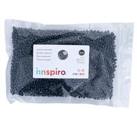 INNSPIRO Rocaille en verre rond brillant métallique irisé titane 3,0 mm 500 g Sac pour création de bracelets et colliers Idéal pour l'artisanat et la fabrication de bijoux pour enfants Perles graines.
