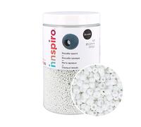 INNSPIRO Rocaille en verre rond opaque blanc 2,3 mm. 500 gr. env. N9