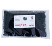 INNSPIRO Rocaille en verre rond opaque noir 2,3 mm 500 g - Sac pour création de bracelets et colliers - Idéal pour l'artisanat et la fabrication de bijoux pour enfants - Perles graines.