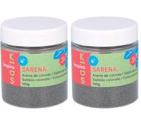 INNSPIRO Sable de couleur argent 100 gr, pour décoration et artisanat (Lot de 2)