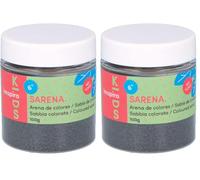 INNSPIRO Sable de couleur étain 100 gr, pour décoration et artisanat (Lot de 2)