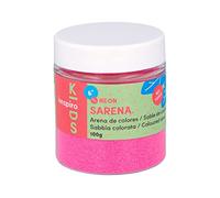 INNSPIRO Sable de couleur neon rose 100 gr, pour décoration et artisanat