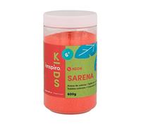 INNSPIRO Sable de couleur neon rouge 600 gr, pour décoration et artisanat