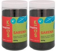 INNSPIRO Sable de couleur noir 600 gr, pour décoration et artisanat (Lot de 2)