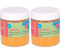 INNSPIRO Sable de couleur ocre 100 gr, pour décoration et artisanat (Lot de 2)