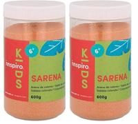 INNSPIRO Sable de couleur pêche 600 gr, pour décoration et artisanat (Lot de 2)