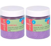 INNSPIRO Sable de couleur violet 100 gr, pour décoration et artisanat (Lot de 2)