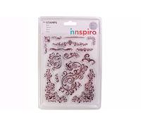 INNSPIRO Set de tampons acryliques arabesques 14 x 18 cm.