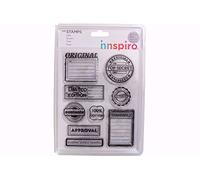 INNSPIRO Set de tampons acryliques Top Secret 14 x 18 cm.