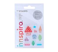 INNSPIRO - Tampons Acryliques, Couleur Transparente, Petit (17311)