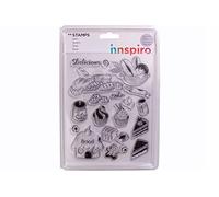 INNSPIRO - Tampons Acryliques, Couleur Transparente, Petit (17332)