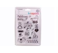 INNSPIRO - Tampons Acryliques, Couleur Transparente, Petit (17342)