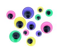 INNSPIRO Yeux mobiles colorés autocollants assortis 64u, Multi, 97130