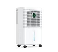 Innvitop Deshumidificateur d Air Electrique 12L/Jour Con Display d’Humidité, 3 Modes, Déshumidificateur Maison ave Mode Séchage des Vetements, Arrêt Temporisé, Cave, Chambre, Bain