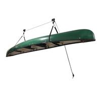 innytund Kayak Hoist Échelle de rangement au plafond pour garage, système de poulie pour vélo, fixation au plafond, kayak, canoë, pont élévateur pour kayaks, canoës, vélos ou échelles Noir