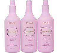 INOAR BotoHAIR Shampooing nettoyant en profondeur avec système de collagène et baume BotoHAIR Reconstructor 3 l