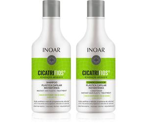 INOAR CicatriFios ensemble pour cheveux abîmés et fragiles 2x250 ml