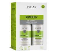INOAR CicatriFios ensemble pour cheveux abîmés et fragiles 2x250 ml