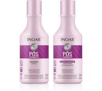 INOAR Pos Progress ensemble pour cheveux après lissage à la kératine et nanoplastie 2x250 ml