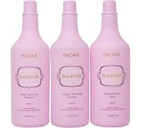 INOAR PROFESSIONAL - Shampooing de nettoyage en profondeur BotoHAIR, système de collagène BotoHAIR et baume reconstructeur BotoHAIR 3 litres
