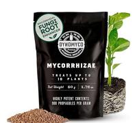 Inoculant mycorhizien de DYNOMYCO - Souches hautes performances - Formule concentrée - Améliore l'absorption des nutriments - Augmente les rendements des plantes (50 g/Up to 10 Plants)