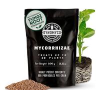 Inoculant mycorhizien de DYNOMYCO - Souches hautes performances - Formule concentrée - Améliore l'absorption des nutriments - Augmente les rendements des plantes (100 g/Up to 20 Plants)