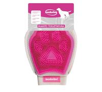 Inodorina Gant à poils pour chiens et chats - Avec des poils doux pour le toilettage - Démêle et élimine l'excès de poils - Stimule la circulation et fait briller le pelage pendant les périodes de mue