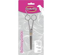 Inodorina Inodorina Ciseaux de toilettage pour chiens et chats (poils moyens et longs) - Idéal pour tailler, retoucher et couper avec précision - En acier chromé pour des coupes rapides et sûres