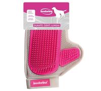 Inodorina Mitaine à Poils pour Chats et Chiens-avec des Poils Doux et de Longues Dents arrondies pour éliminer Les Poils résiduels et excédentaires